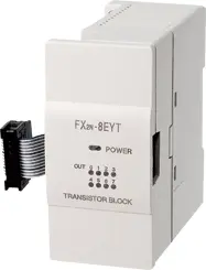 [FX2N-8EYT-H] MITSUBISHI/FA EXT BLOCK, 8 High Current TRANS OUT (J) (New)
