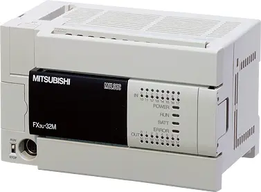 [FX3U-32MT/ES] MITSUBISHI/FA AC BASE UNIT, 16 DC IN / 16 TRANS (SINK) (New)